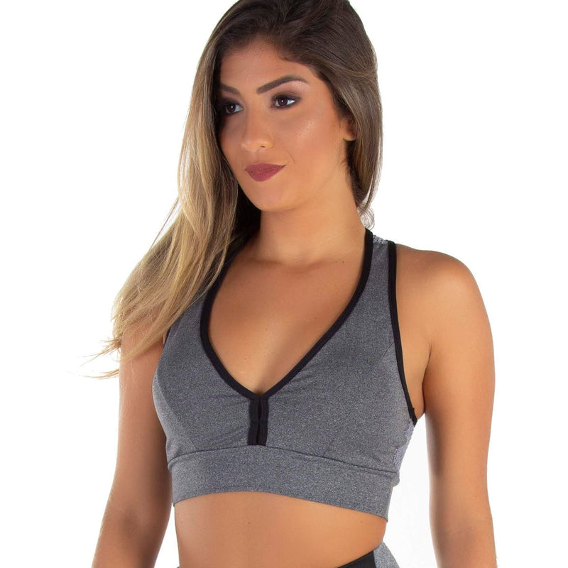 Top Fitness Com Bojo e Telinha nas Costas | Tela 1625