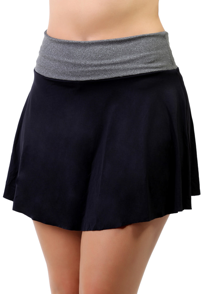 Short Saia Feminino Fitness Liso 9035