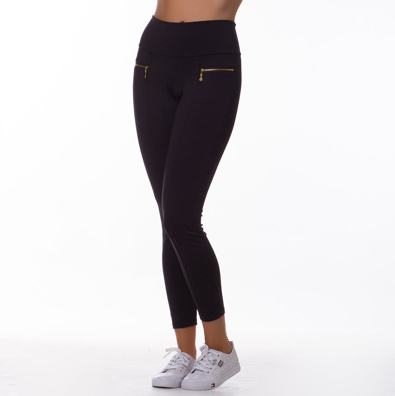 Calça Legging com detalhe de Ziper (sem bolso) | Zipper 4124