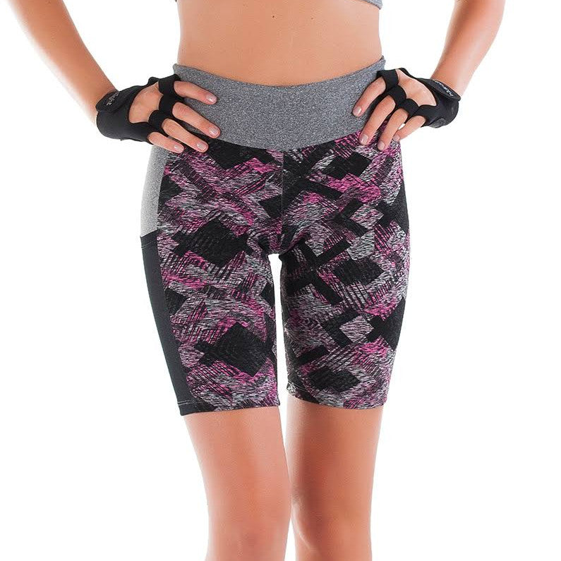 Bermuda Fitness Estampada Cós Alto | Carol 1552