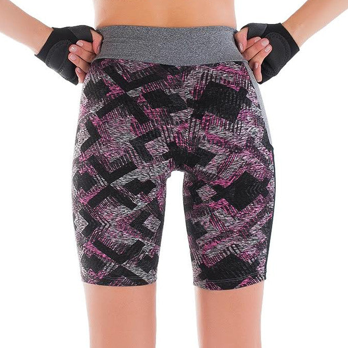 Bermuda Fitness Estampada Cós Alto | Carol 1552
