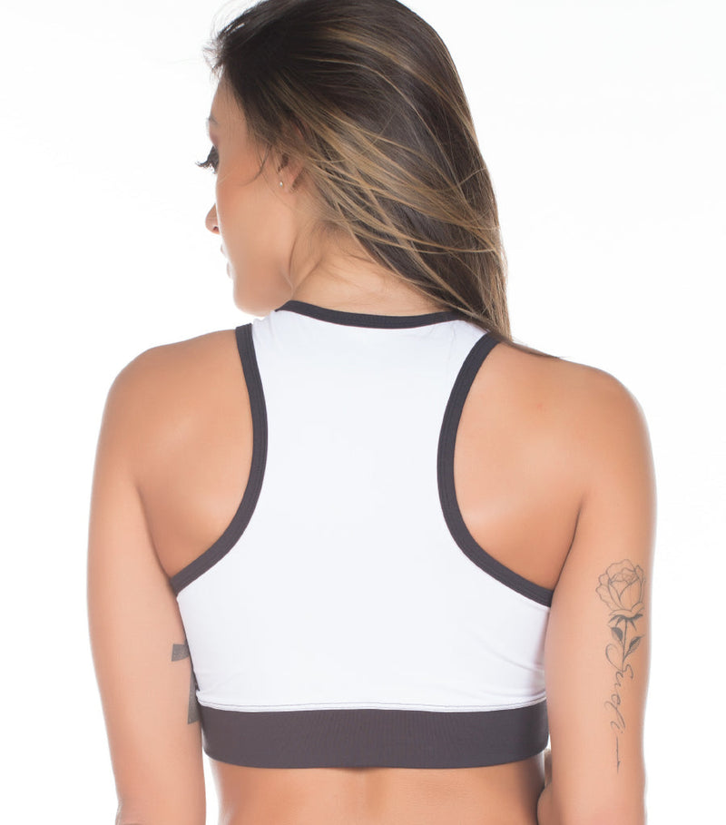 Top Fitness com Recorte Em Tule 0011