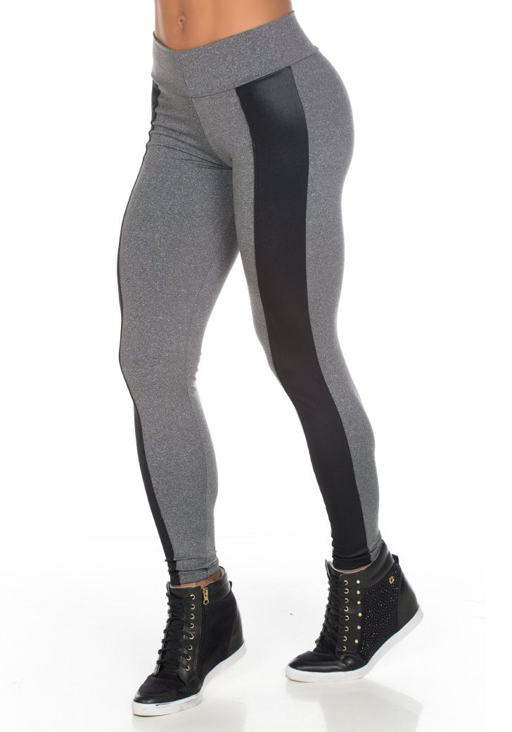Calça Legging Fitness Mescla Montaria Cirrê | 517