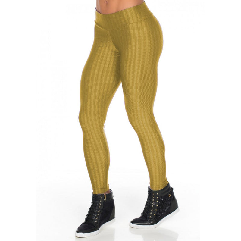 Calça Legging Fitness New Zig Dourado | 515
