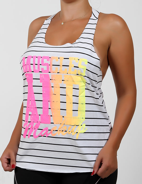 Camiseta Listrada Fitness