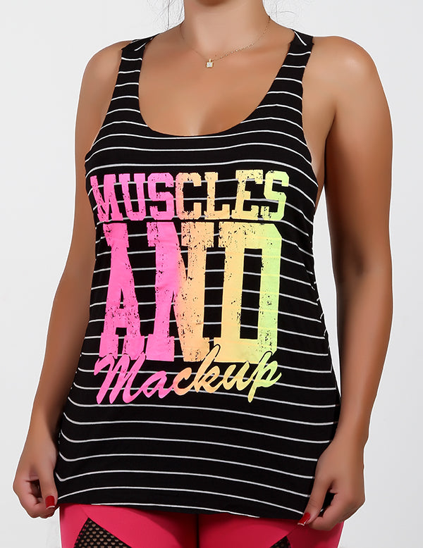 Camiseta Listrada Fitness