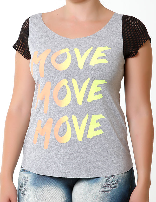 Blusa Fitness Com Manga De Tela