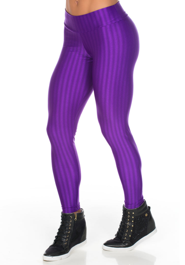 Calça Legging Fitness New Zig Roxo | 515