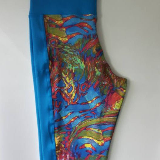 Legging Colorida com Lateral cor Lisa - Calça Nina 1804