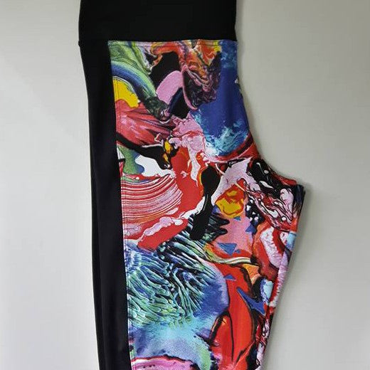 Legging Colorida com Lateral cor Lisa - Calça Nina 1804