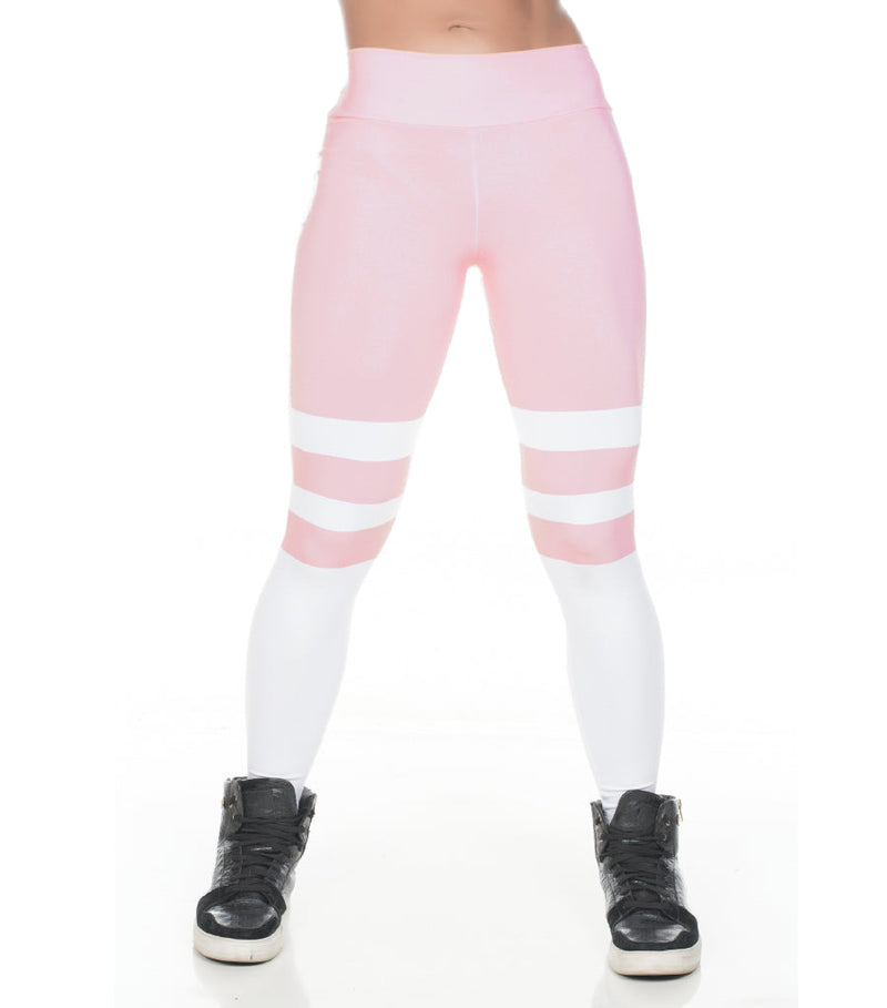 Legging Fitness Dily Sublimada Socks Rosa 508