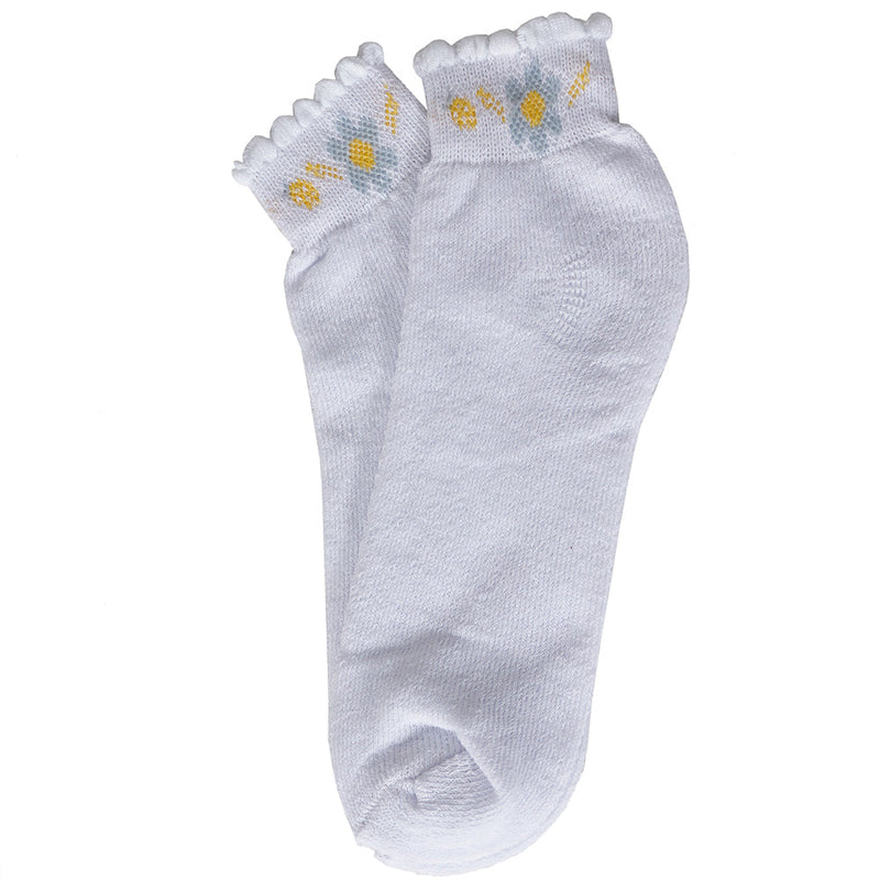 Kit Meia Sapatilha Feminina com 5 Pares Coloridos - Dily Modas