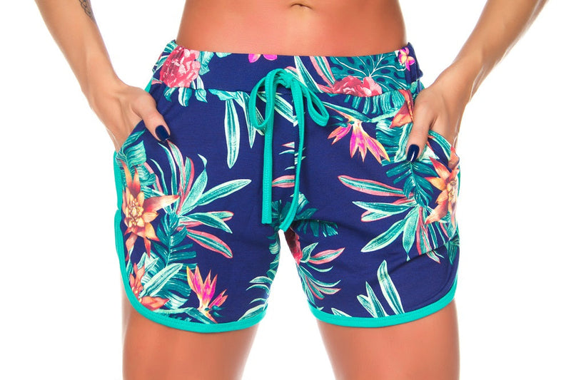 Short Fitness Estampado Viscolycra Dily Modas 1485