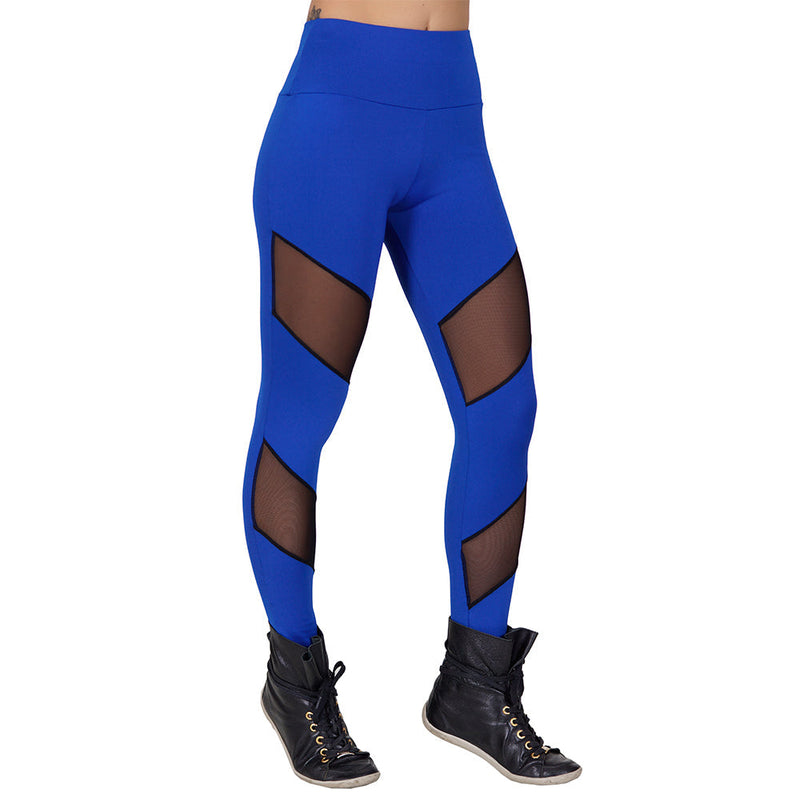 Calça Legging Fitness Com Tule