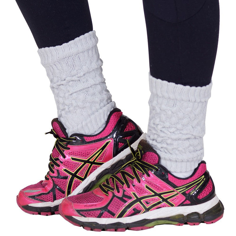 Kit com 6 pares de polainas brancas - Dily Modas